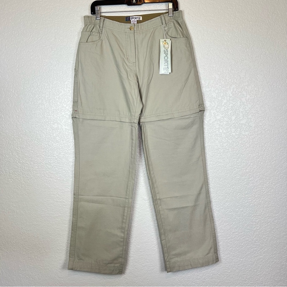 Sportif Khaki Convertible Outdoor Granola Girl Hiking Fishing Pants size 8 New